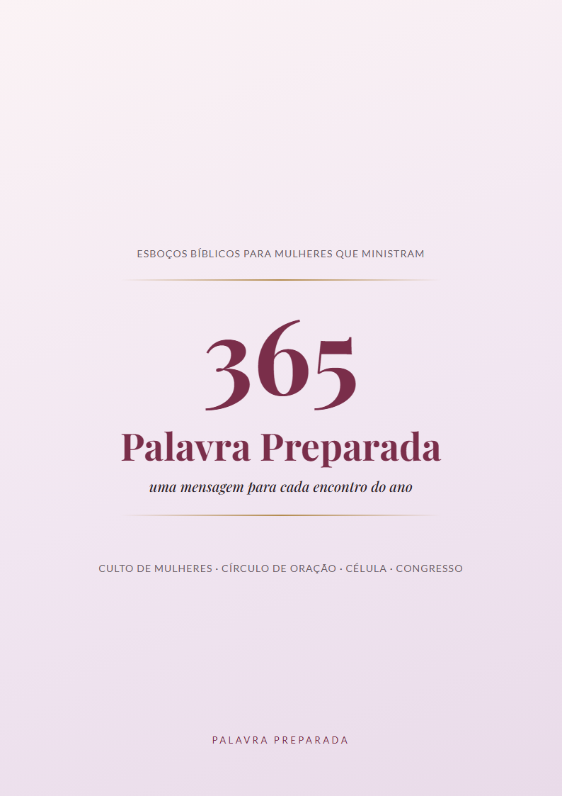 Capa dos 365 esboços Palavra Preparada